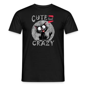 Cat Lover Ugly Funny Sayings Cats - Men's T-Shirt - black - Front - AI Model Male 178 light (178cm)