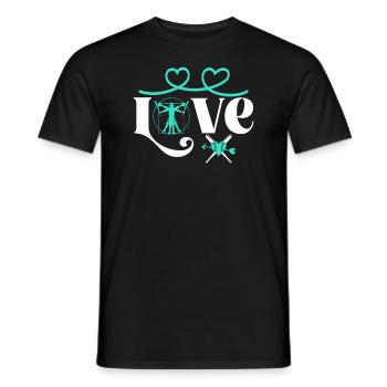 Baseball Softball Mama Love Baseball - T-shirt homme - noir - Devant - AI Model Male 178 light (178cm)