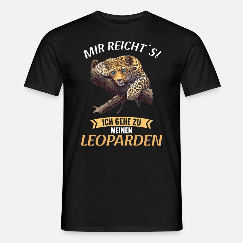 Leoparden Leopard - Männer T-Shirt - Schwarz