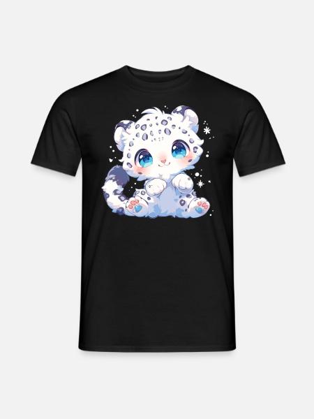 Snow Leopard Schneeleoparden Schneeleopard - Men's T-Shirt - black