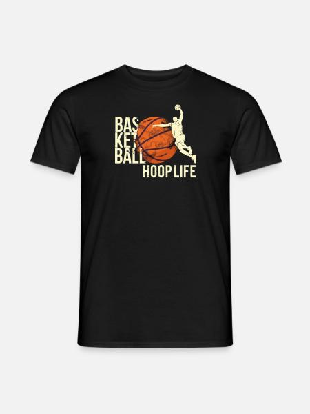 Basketteur basketteur basketteur « HOOP-LIFE » - T-shirt homme - noir