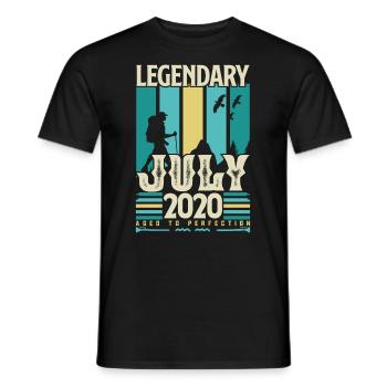 Juli 2020 Geburtstagsgeschenk, Vintage Juli. - Männer T-Shirt - Schwarz - Vorne - AI Model Male 178 light (178cm)