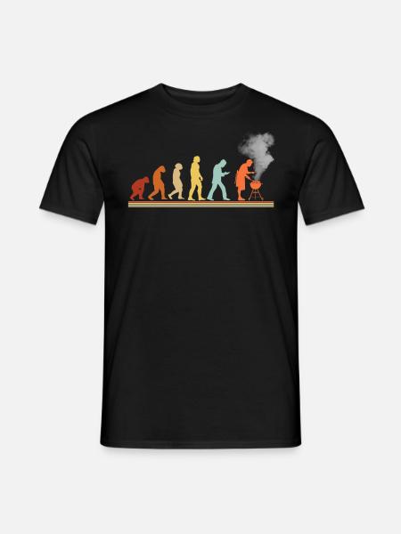 BBQ Barbecue Evolution grillen Barbecue-Grill - Männer T-Shirt - Schwarz