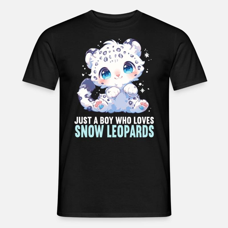 Snow Leopard Schneeleoparden Schneeleopard - Men's T-Shirt - black