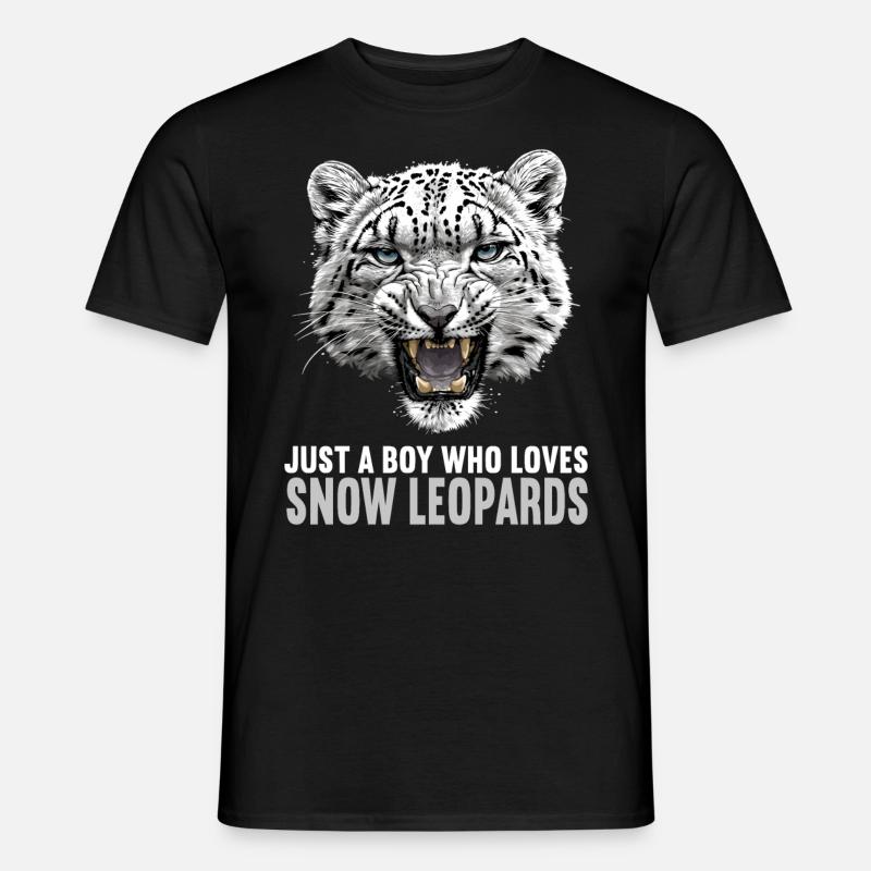 Snow Leopard Schneeleoparden Schneeleopard - Men's T-Shirt - black