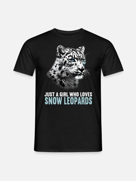 Snow Leopard Schneeleoparden Schneeleopard - Men's T-Shirt - black