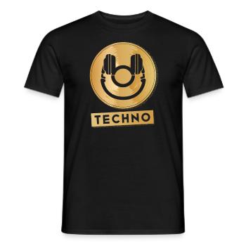 Hardcore-Rave Musik Raver 90s EDM DJ Rave - Männer T-Shirt - Schwarz - Vorne - AI Model Male 178 light (178cm)