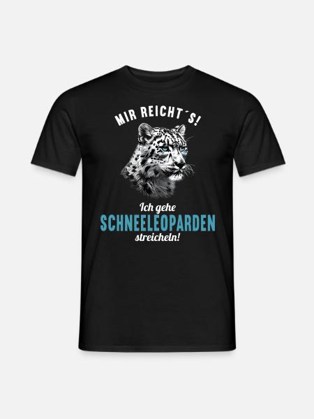 Snow Leopard Schneeleoparden Schneeleopard - Men's T-Shirt - black