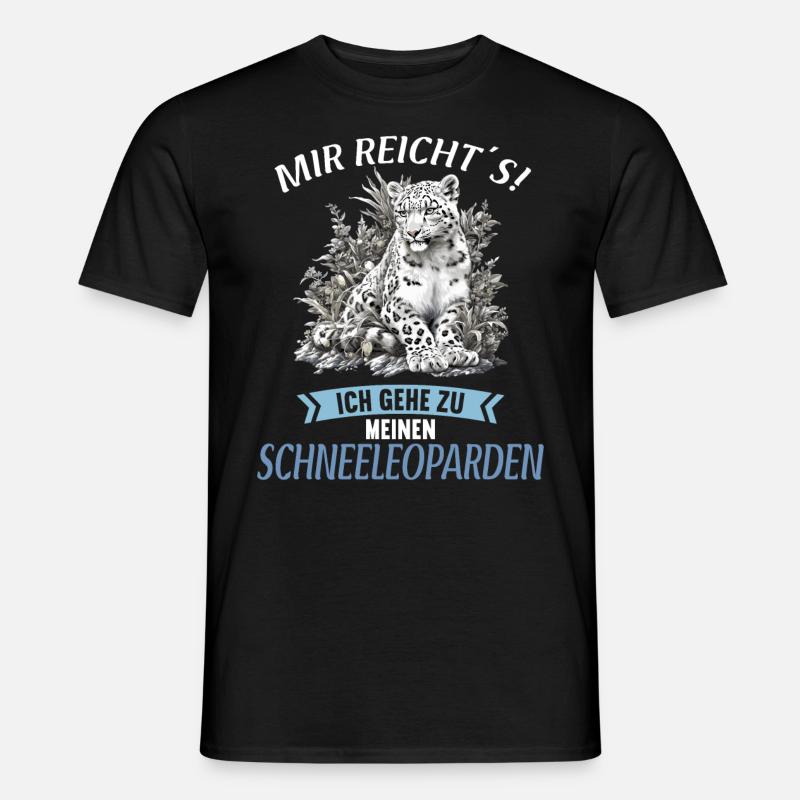 Snow Leopard Schneeleoparden Schneeleopard - Men’s T-shirt - black