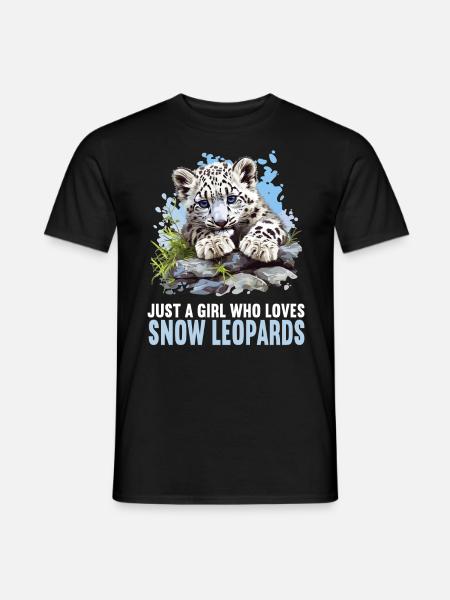 Snow Leopard Schneeleoparden Schneeleopard - Men's T-Shirt - black