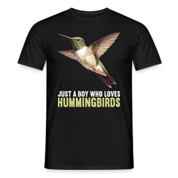 Hummingbird Kolibris Kolibri - Männer T-Shirt - Schwarz - Vorne - AI Model Male 178 light (178cm)