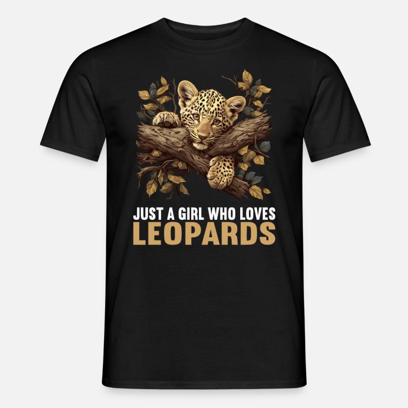Leoparden Leopard - Männer T-Shirt - Schwarz