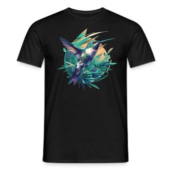 Hummingbird Kolibris Kolibri - Männer T-Shirt - Schwarz - Vorne - AI Model Male 178 light (178cm)