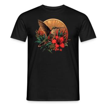 Hummingbird Kolibris Kolibri - Männer T-Shirt - Schwarz - Vorne - AI Model Male 178 light (178cm)