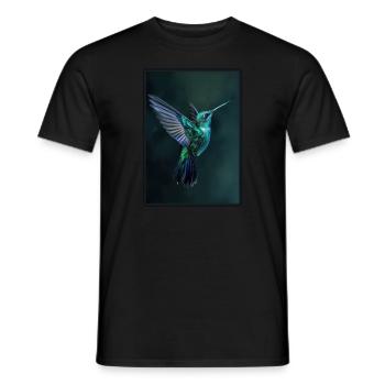 Hummingbird Kolibris Kolibri - Männer T-Shirt - Schwarz - Vorne - AI Model Male 178 light (178cm)