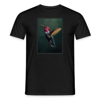 Hummingbird Kolibris Kolibri - Männer T-Shirt - Schwarz - Vorne - AI Model Male 178 light (178cm)