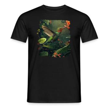 Hummingbird Kolibris Kolibri - Männer T-Shirt - Schwarz - Vorne - AI Model Male 178 light (178cm)