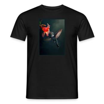 Hummingbird Kolibris Kolibri - Männer T-Shirt - Schwarz - Vorne - AI Model Male 178 light (178cm)