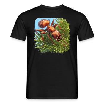 Ant ants ant - Men's T-Shirt - black - Front - AI Model Male 178 light (178cm)