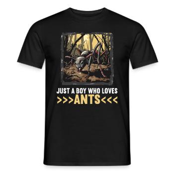 Ant Ameisen Ameise - Männer T-Shirt - Schwarz - Vorne - AI Model Male 178 light (178cm)