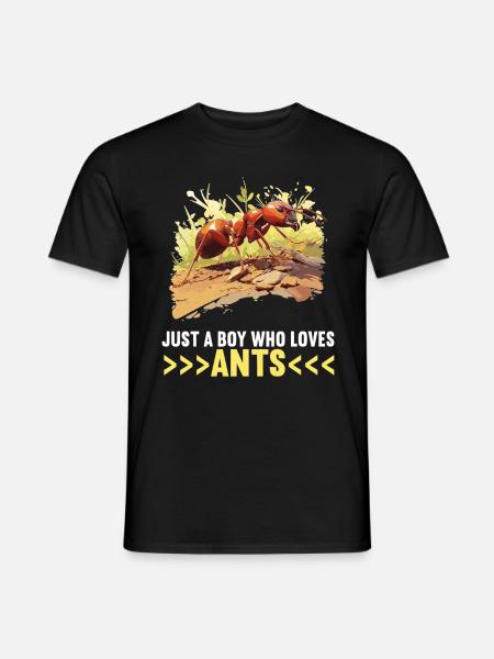 Ant ants ant - Men's T-Shirt - black
