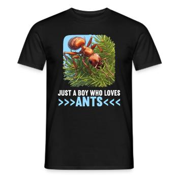 Ant Ameisen Ameise - Männer T-Shirt - Schwarz - Vorne - AI Model Male 178 light (178cm)