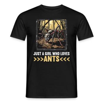 Ant Ameisen Ameise - Männer T-Shirt - Schwarz - Vorne - AI Model Male 178 light (178cm)