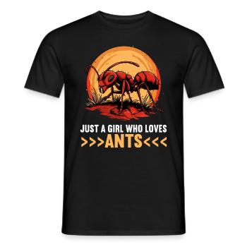 Ant Ameisen Ameise - Männer T-Shirt - Schwarz - Vorne - AI Model Male 178 light (178cm)