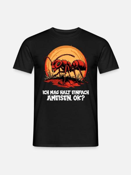 Ant ants ant - Men's T-Shirt - black