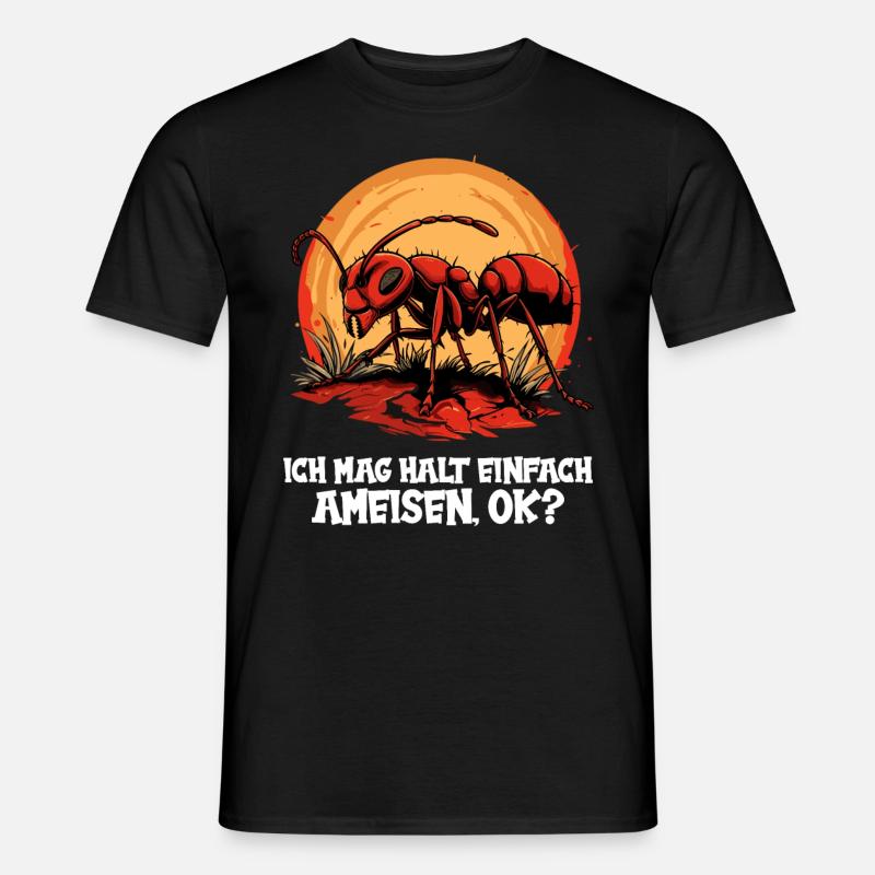 Ant ants ant - Men's T-shirt - black