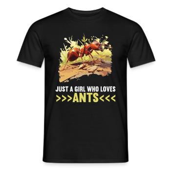 Ant Ameisen Ameise - Männer T-Shirt - Schwarz - Vorne - AI Model Male 178 light (178cm)