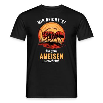 Ant Ameisen Ameise - Männer T-Shirt - Schwarz - Vorne - AI Model Male 178 light (178cm)