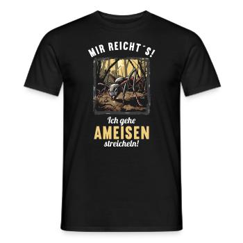 Ant ants ant - Men's T-Shirt - black - Front - AI Model Male 178 light (178cm)