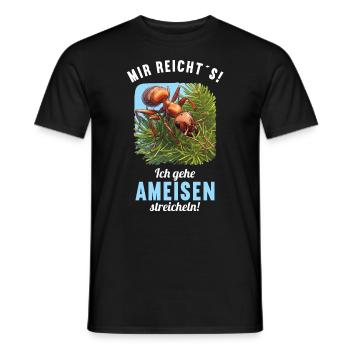 Ant Ameisen Ameise - Männer T-Shirt - Schwarz - Vorne - AI Model Male 178 light (178cm)