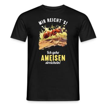 Ant Ameisen Ameise - Männer T-Shirt - Schwarz - Vorne - AI Model Male 178 light (178cm)