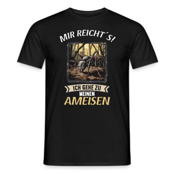Ant Ameisen Ameise - Männer T-Shirt - Schwarz - Vorne - AI Model Male 178 light (178cm)