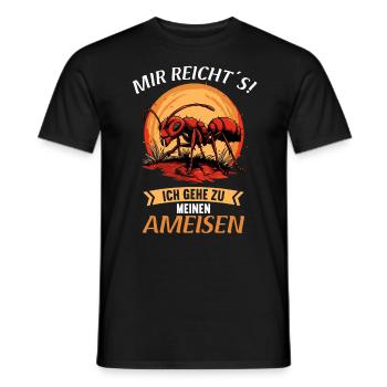 Ant Ameisen Ameise - Männer T-Shirt - Schwarz - Vorne - AI Model Male 178 light (178cm)