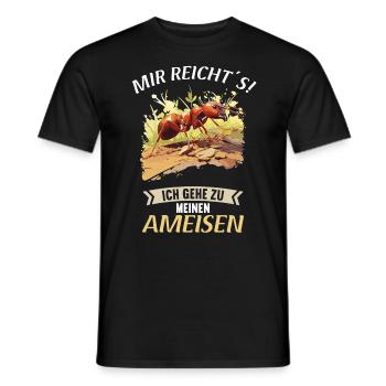 Ant Ameisen Ameise - Männer T-Shirt - Schwarz - Vorne - AI Model Male 178 light (178cm)