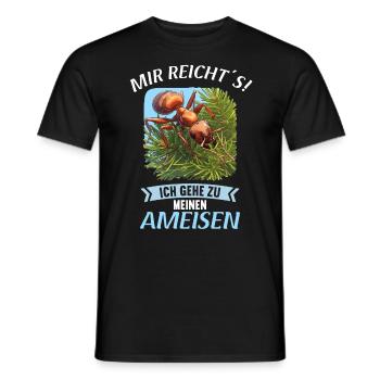 Ant Ameisen Ameise - Männer T-Shirt - Schwarz - Vorne - AI Model Male 178 light (178cm)
