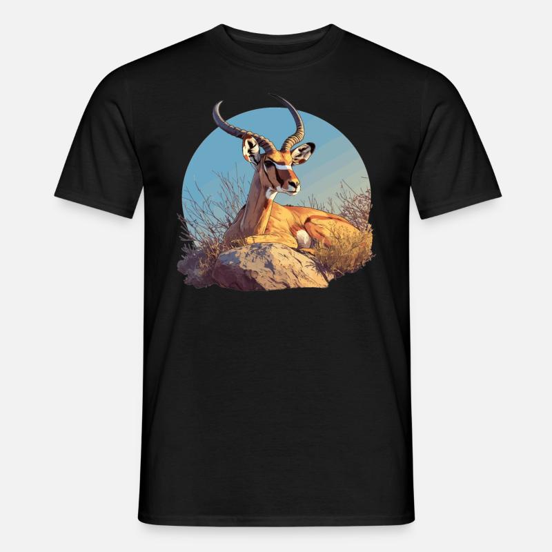 Antelope Antilopen Antilope - Männer T-Shirt - Schwarz