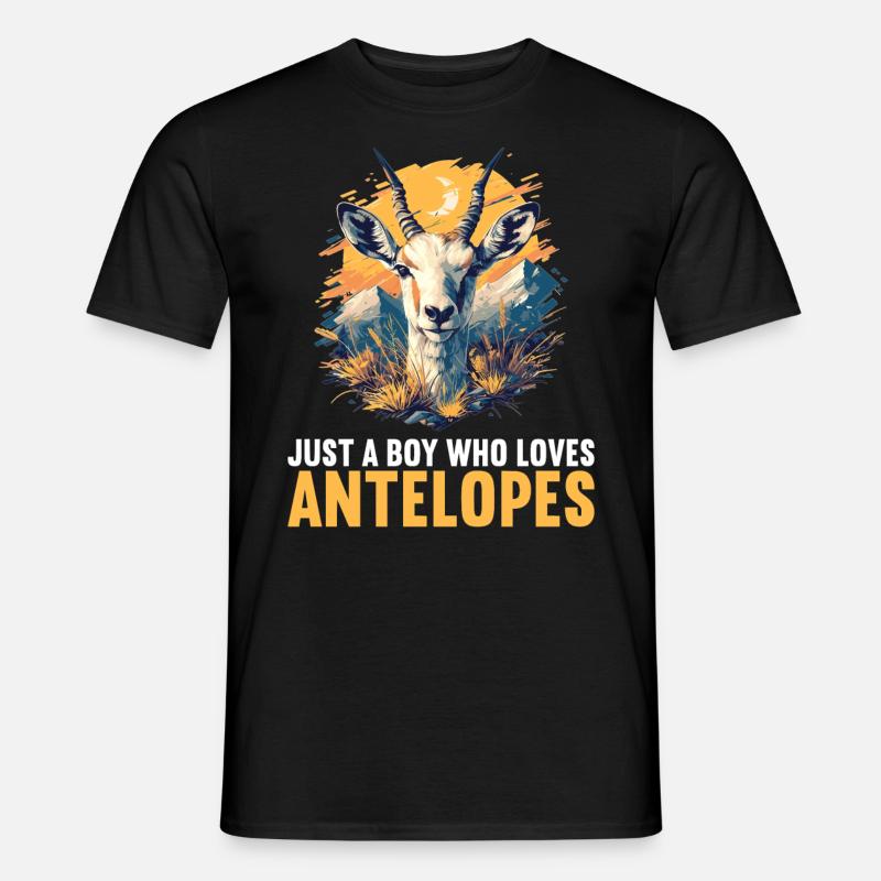 Antelope Antilopen Antilope - Männer T-Shirt - Schwarz