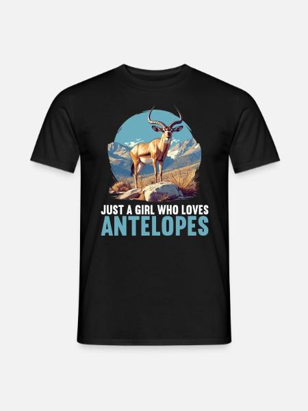 Antelope Antilopen Antilope - Männer T-Shirt - Schwarz