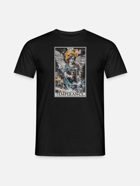 Carta del Tarot Carta del Tarot Templanza Templanza - Camiseta hombre - negro