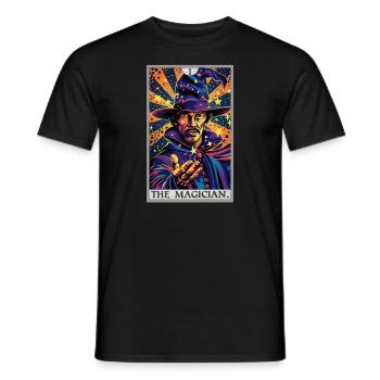 Tarotkarte The Magician Der Magier - Männer T-Shirt - Schwarz - Vorne - AI Model Male 178 light (178cm)