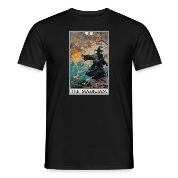 Tarotkarte The Magician Der Magier - Männer T-Shirt - Schwarz - Vorne - AI Model Male 178 light (178cm)