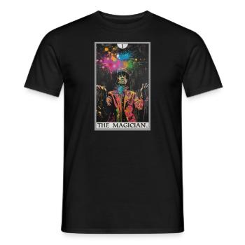 Tarotkarte The Magician Der Magier - Männer T-Shirt - Schwarz - Vorne - AI Model Male 178 light (178cm)