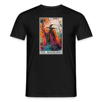 Tarotkarte The Magician Der Magier - Männer T-Shirt - Schwarz - Vorne - AI Model Male 178 light (178cm)