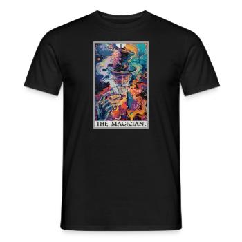 Tarotkarte The Magician Der Magier - Männer T-Shirt - Schwarz - Vorne - AI Model Male 178 light (178cm)