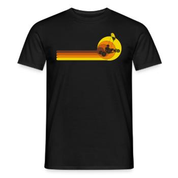 Strand-Kite Windracer Land-Kite Kite-Strandsegler - Männer T-Shirt - Schwarz - Vorne - AI Model Male 178 light (178cm)