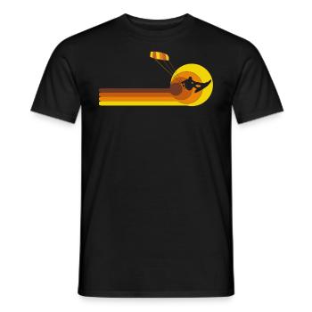Kitesurf Kiteboard Kitesurfing Kite Surf Board - T-shirt homme - noir - Devant - AI Model Male 178 light (178cm)